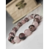 Kép 2/2 - Erőt adó rózsaszín női ásvány karkötő