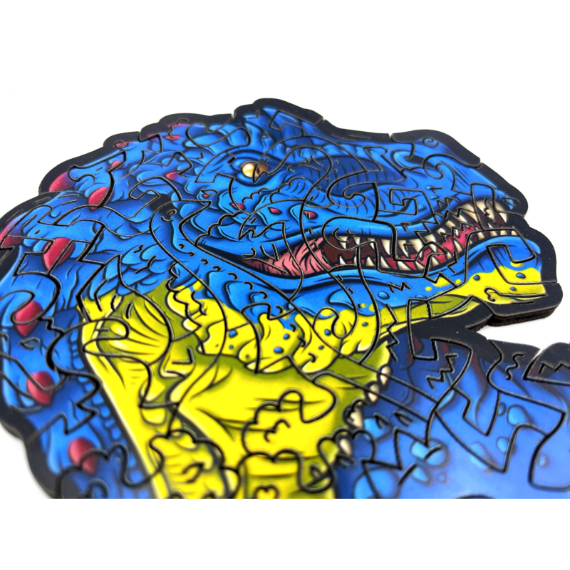 Rémisztő T-Rex fa puzzle - L méret