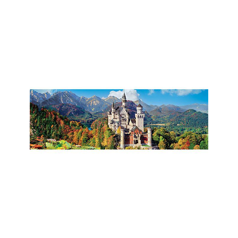 Neuschwanstein 1000 db-os Panoráma puzzle - Clementoni