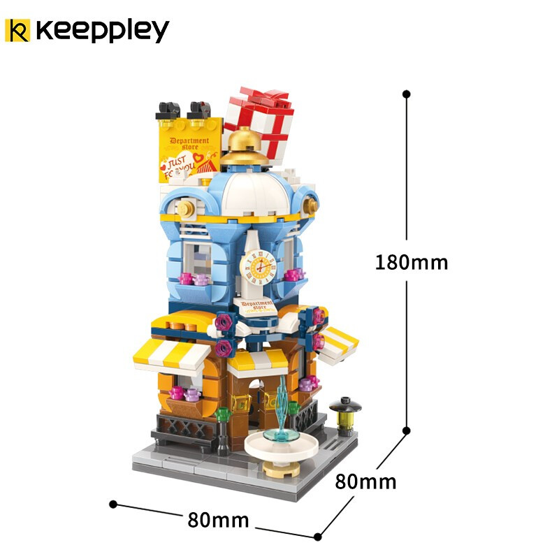 QMAN® C0105 Keeppley | lego-kompatibilis építőjáték Divat Shopping Bevásárlóház