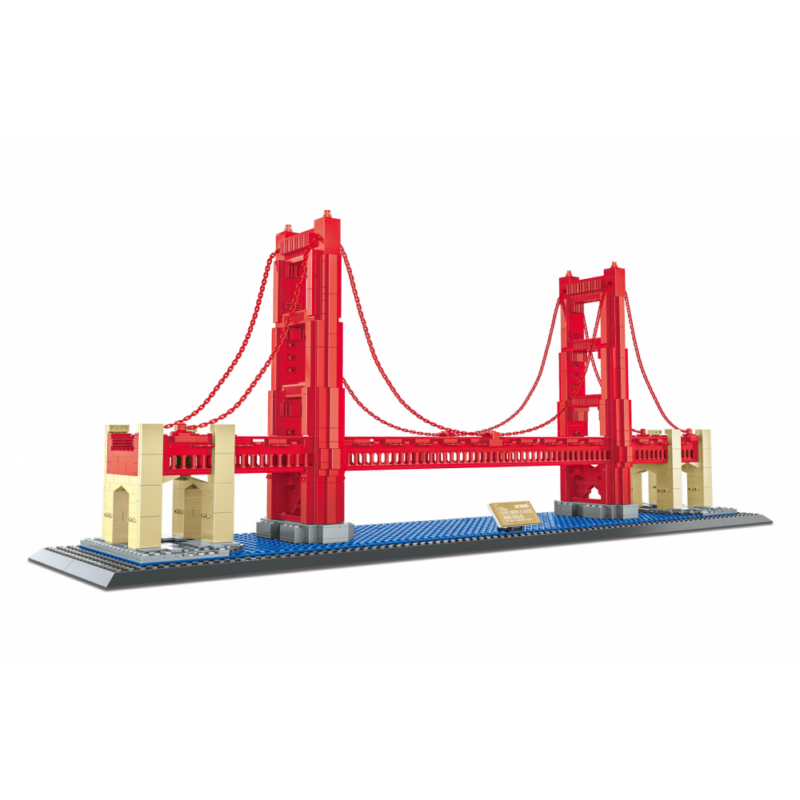 WANGE® 6210 lego-kompatibilis építőjáték Golden Gate Bridge 