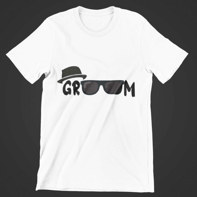 Groom kalapos legénybúcsús póló 