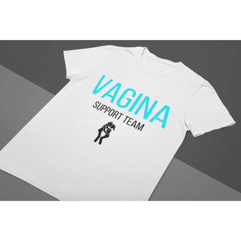 Vagina support team legénybúcsús póló