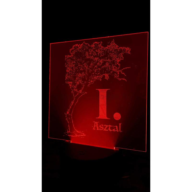 Világító LED asztalszám
