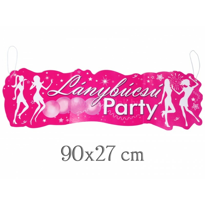 Banner Lánybúcsú party 90cm 