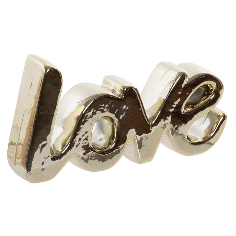 LOVE aranyozott felirat